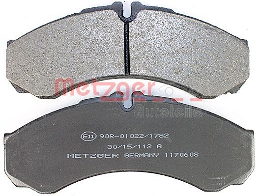 METZGER 1170608 Bremsbelagsatz, Scheibenbremse